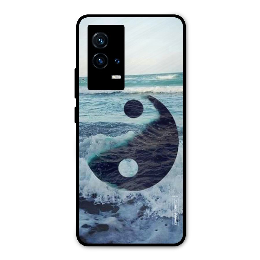 Oceanic Peace Design Metal Back Case for iQOO 9 5G