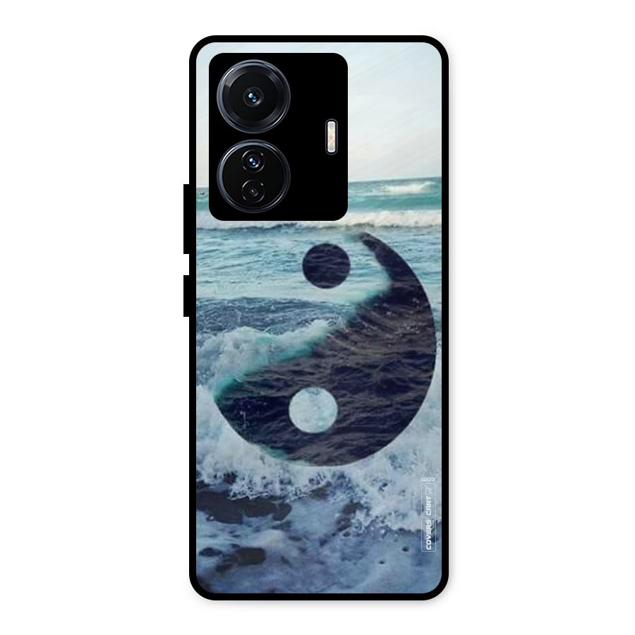 Oceanic Peace Design Metal Back Case for iQOO Z6
