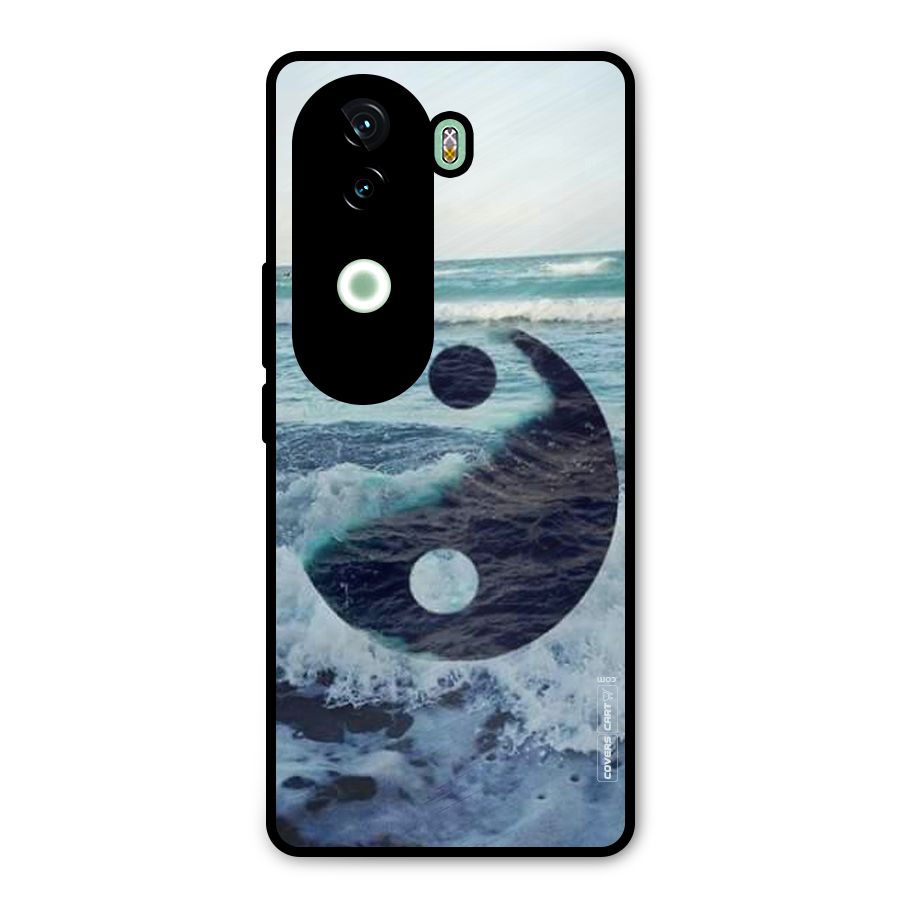Oceanic Peace Design Metal Back Case for iQOO Z9s
