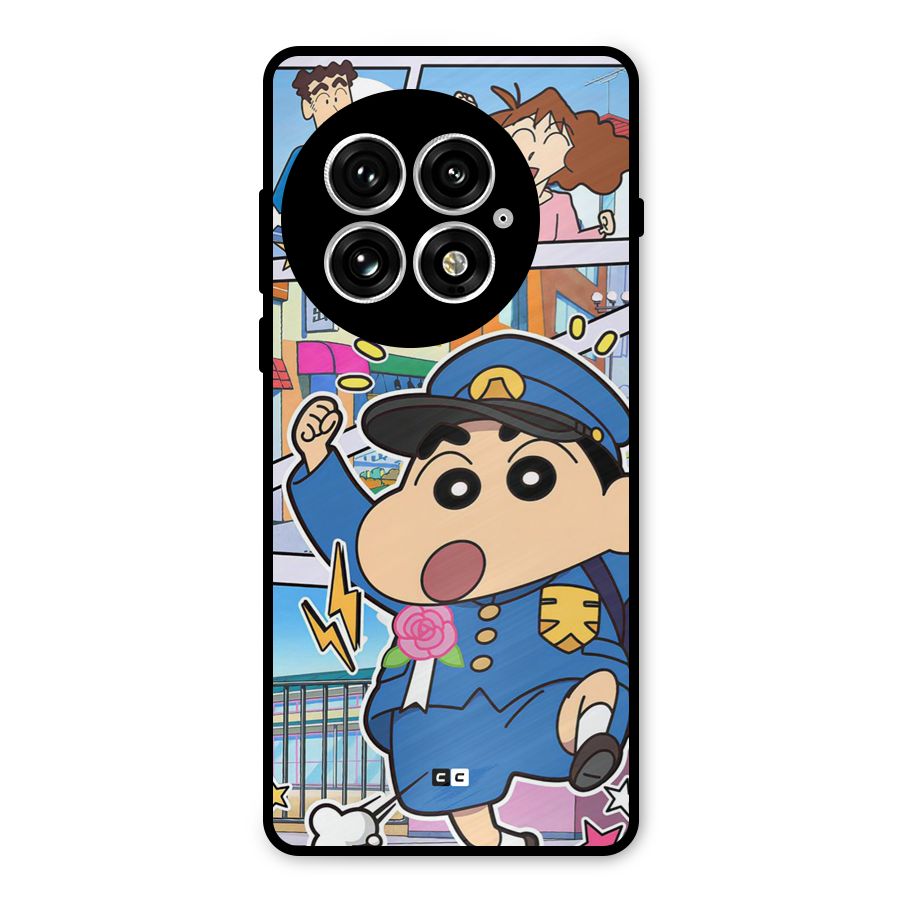 Officer Shinchan Metal Back Case for OnePlus 13