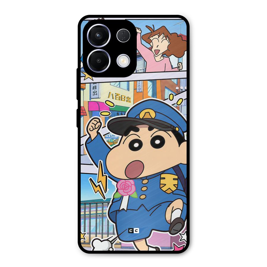 Officer Shinchan Metal Back Case for Oppo K13