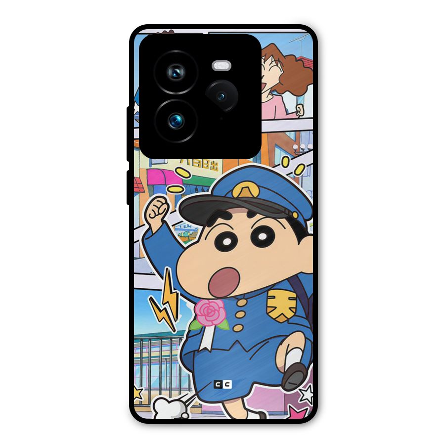 Officer Shinchan Metal Back Case for Realme GT 7 Pro