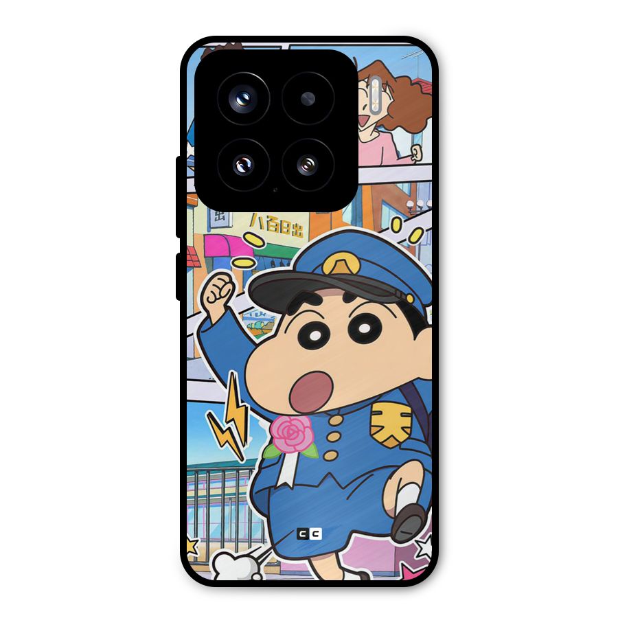 Officer Shinchan Metal Back Case for Xiaomi 15