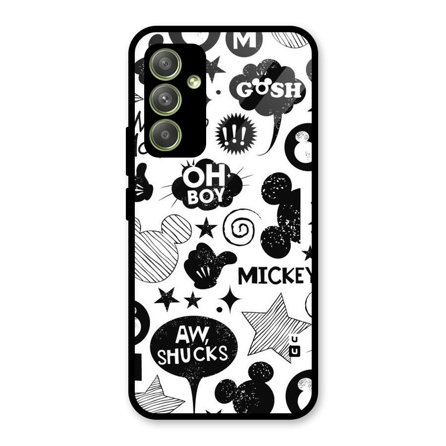Oh Boy Design Glass Back Case for Galaxy A54