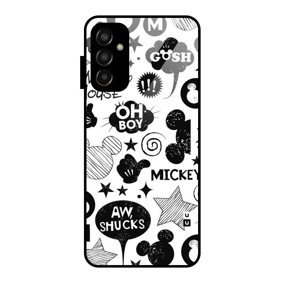 Oh Boy Design Glass Back Case for Galaxy F13