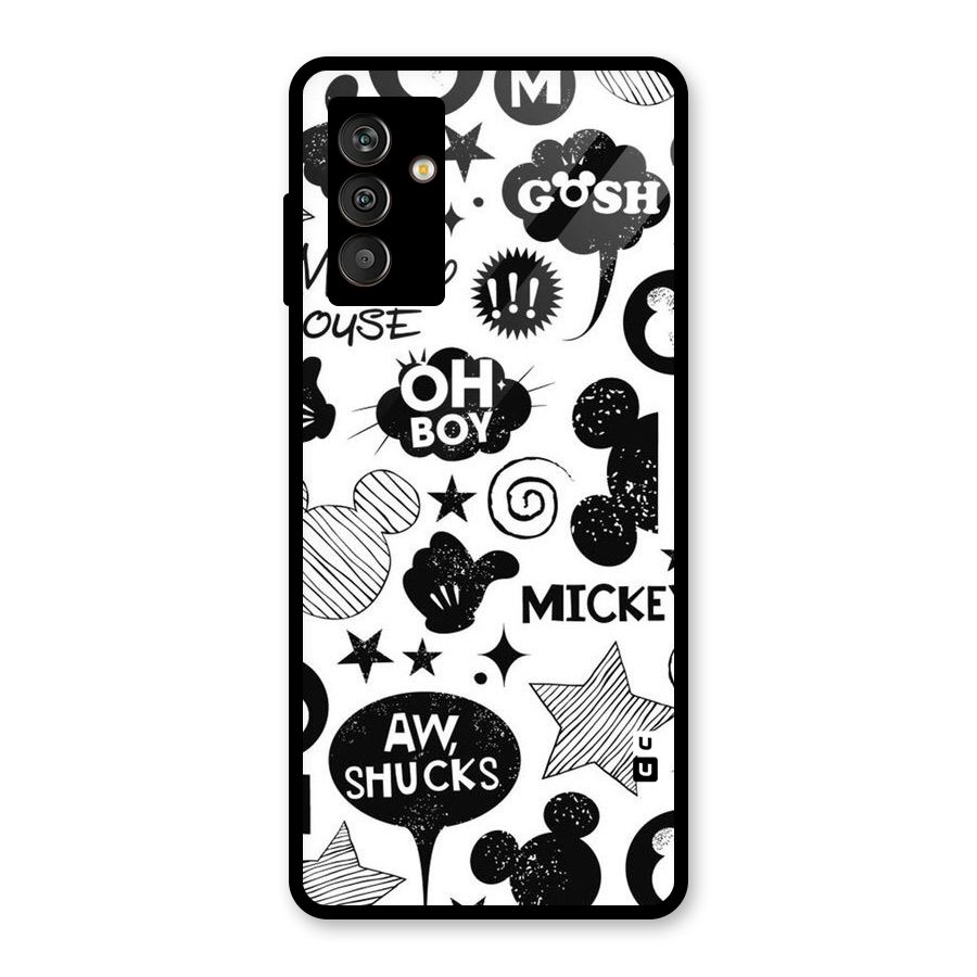 Oh Boy Design Glass Back Case for Galaxy M13