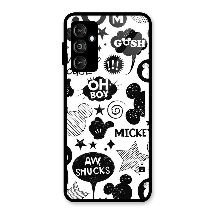Oh Boy Design Glass Back Case for Galaxy M14 5G