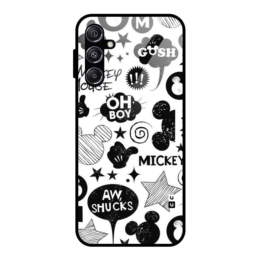 Oh Boy Design Glass Back Case for Galaxy M34 5G