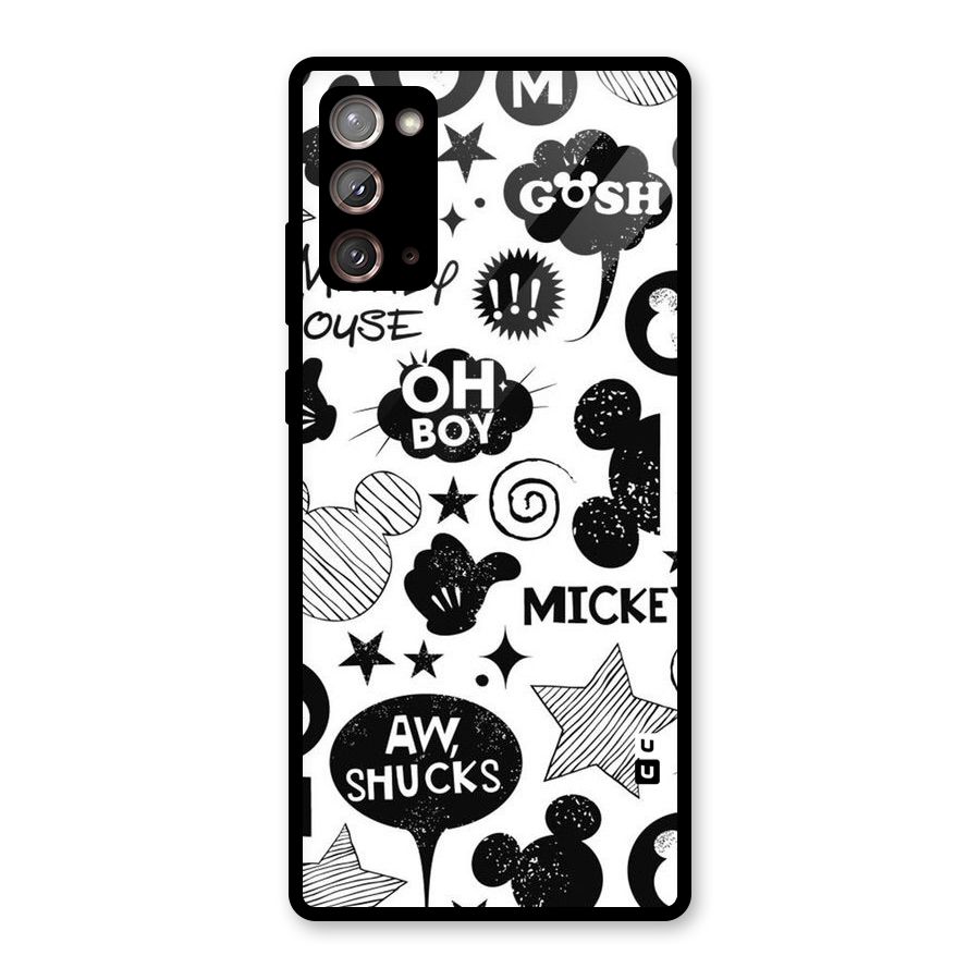 Oh Boy Design Glass Back Case for Galaxy Note 20