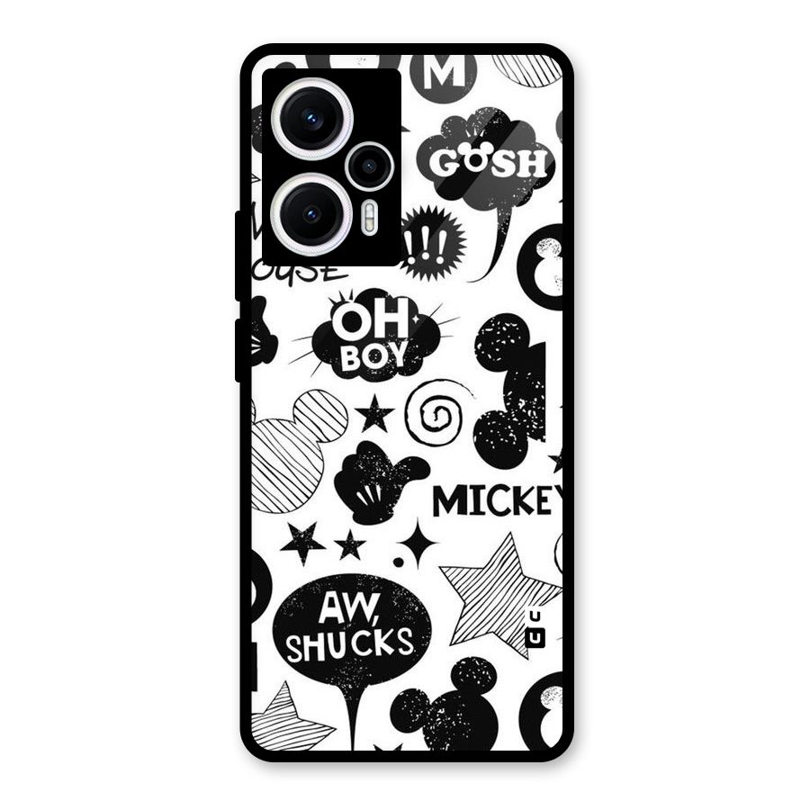 Oh Boy Design Glass Back Case for Poco F5