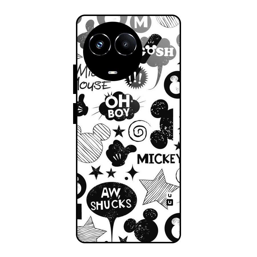 Oh Boy Design Glass Back Case for Realme 11X