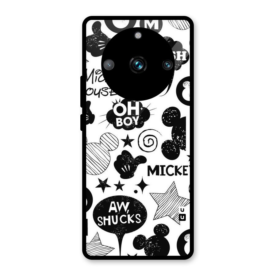 Oh Boy Design Glass Back Case for Realme 11 Pro Plus