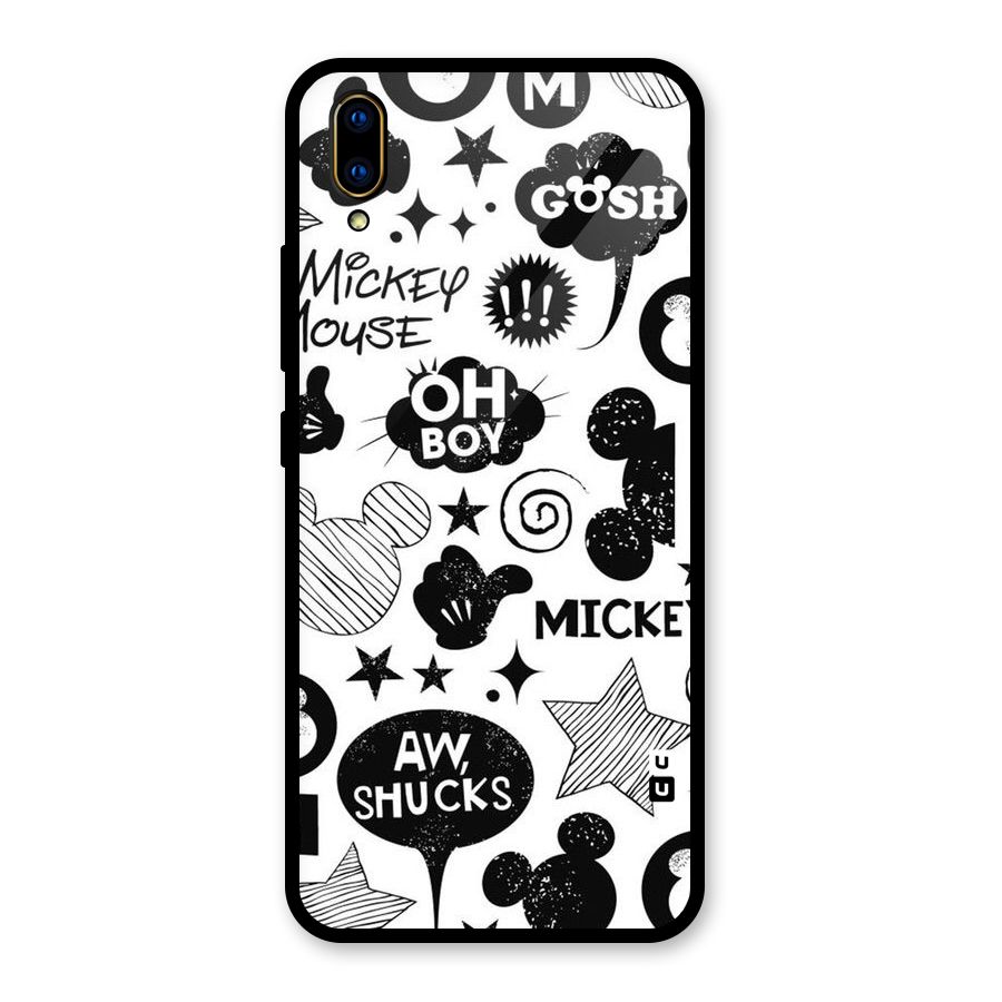 Oh Boy Design Glass Back Case for Vivo V11 Pro
