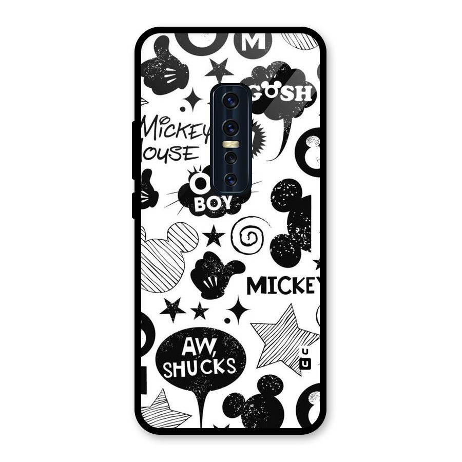 Oh Boy Design Glass Back Case for Vivo V17 Pro