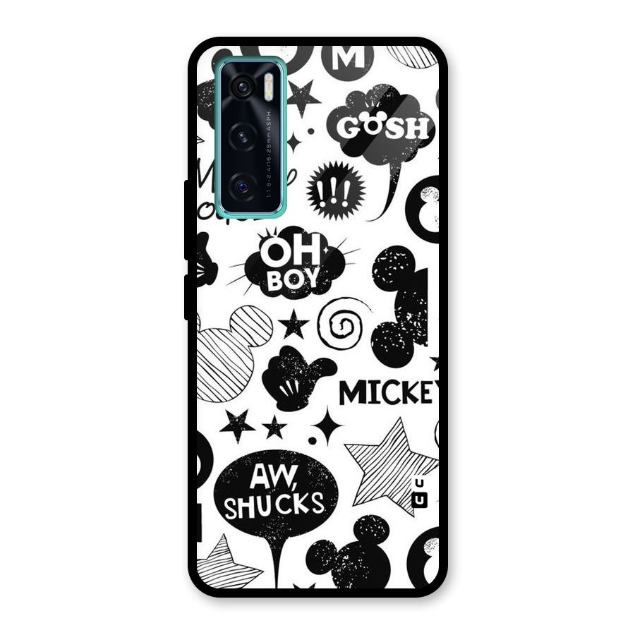 Oh Boy Design Glass Back Case for Vivo V20 SE