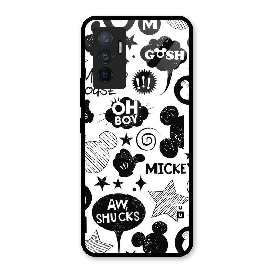 Oh Boy Design Glass Back Case for Vivo V23e