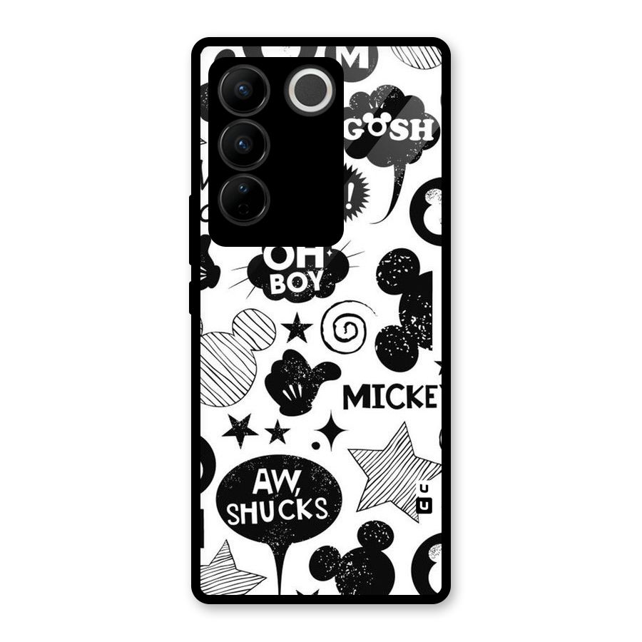 Oh Boy Design Glass Back Case for Vivo V27