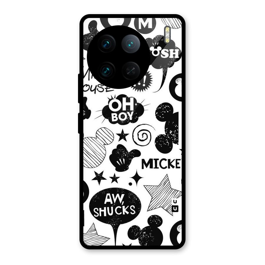 Oh Boy Design Glass Back Case for Vivo X90 Pro