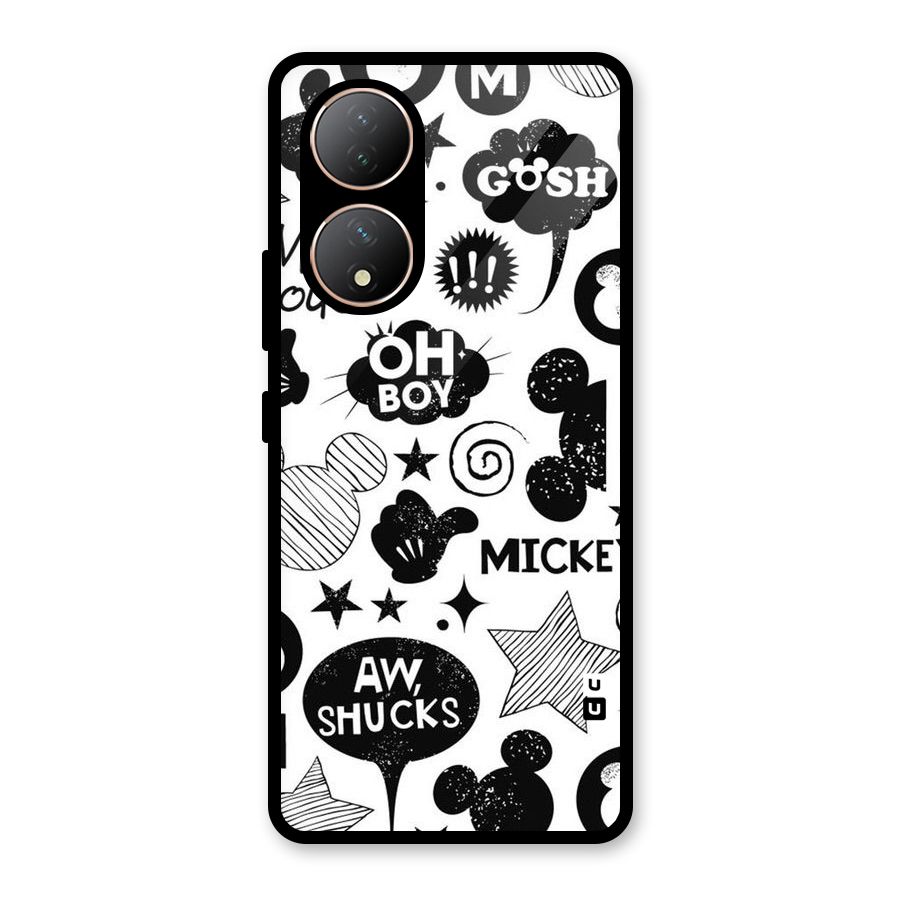 Oh Boy Design Glass Back Case for Vivo Y100A