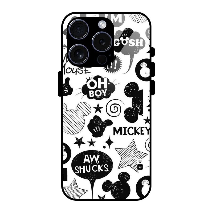 Oh Boy Design Glass Back Case for iPhone 15 Pro