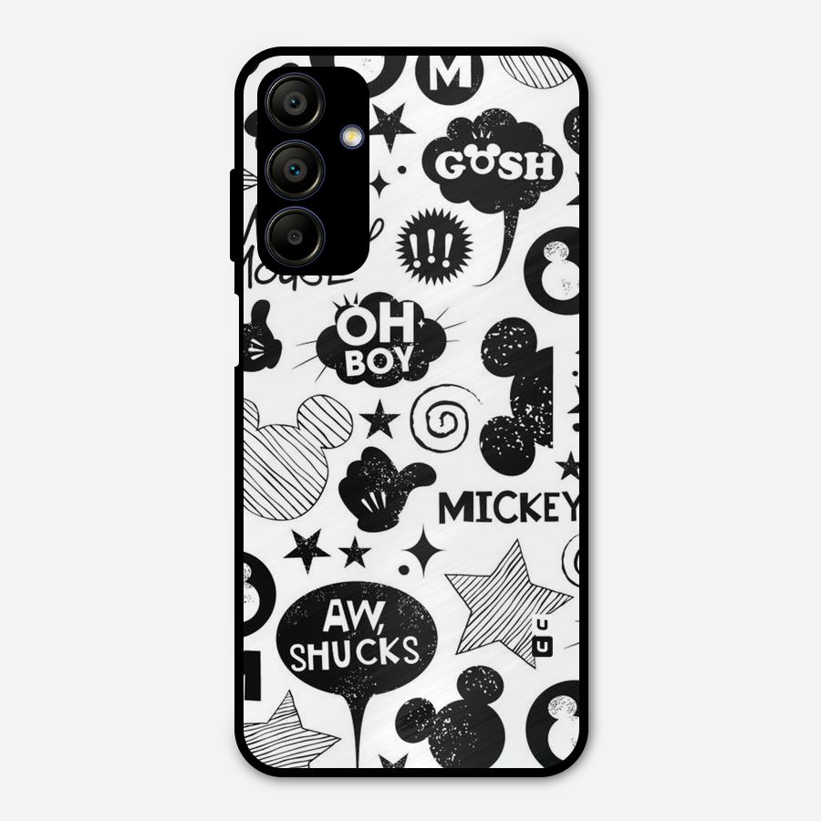 Oh Boy Design Metal Back Case for Galaxy A15 5G