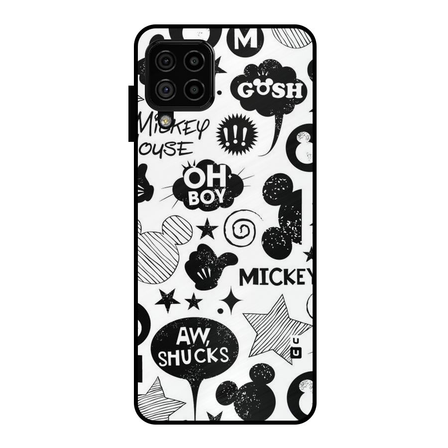 Oh Boy Design Metal Back Case for Galaxy A22 4G