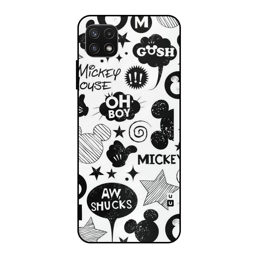Oh Boy Design Metal Back Case for Galaxy A22 5G