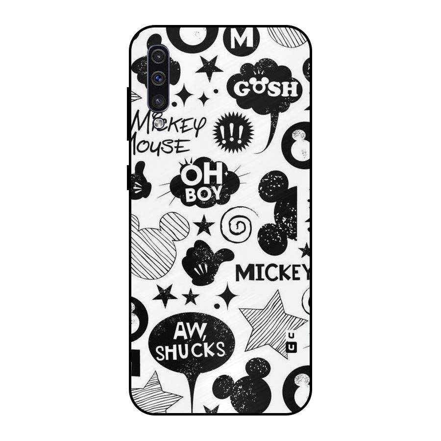 Oh Boy Design Metal Back Case for Galaxy A30s