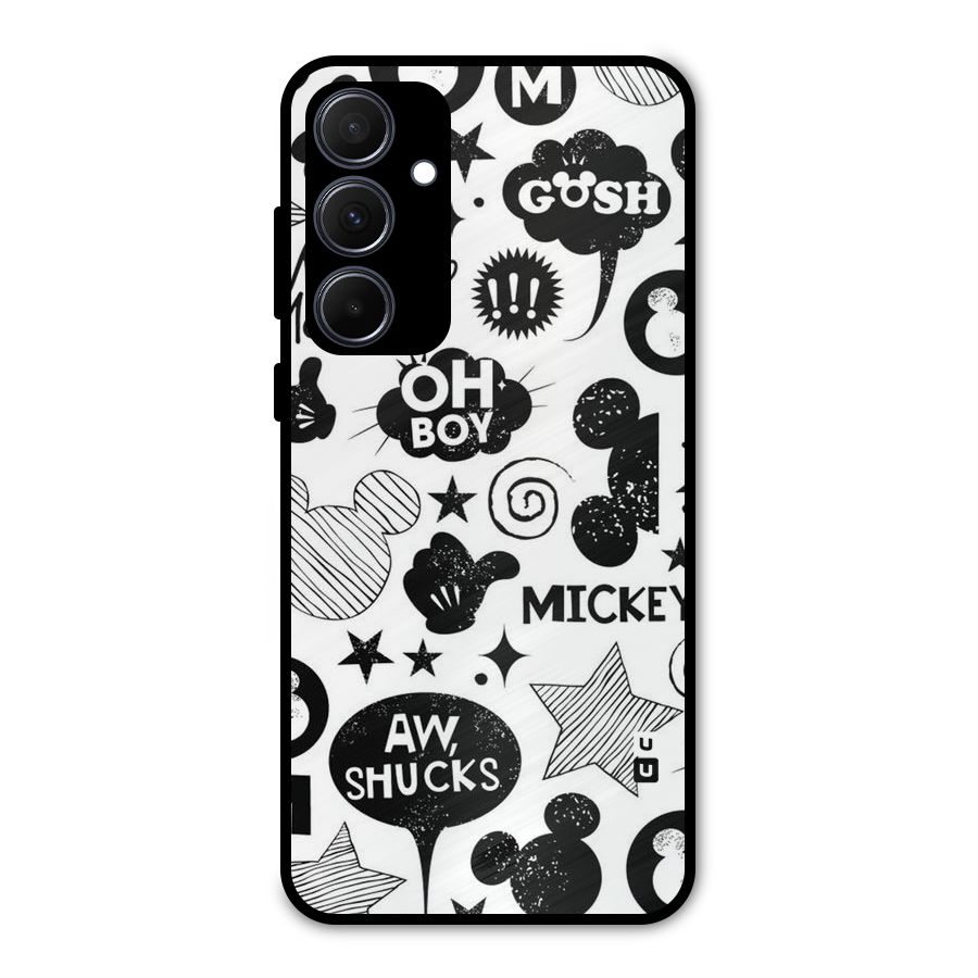 Oh Boy Design Metal Back Case for Galaxy A35