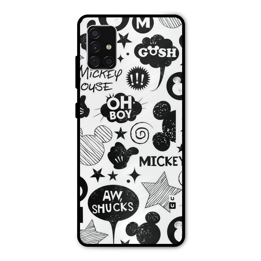 Oh Boy Design Metal Back Case for Galaxy A51