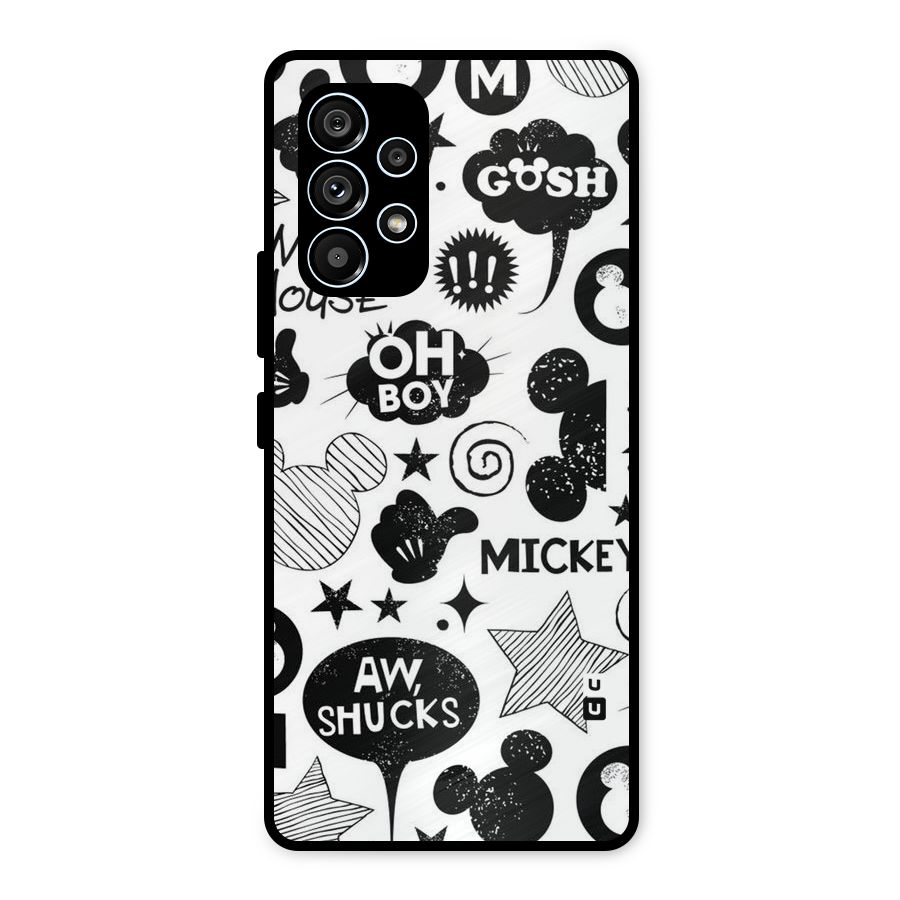 Oh Boy Design Metal Back Case for Galaxy A53 5G