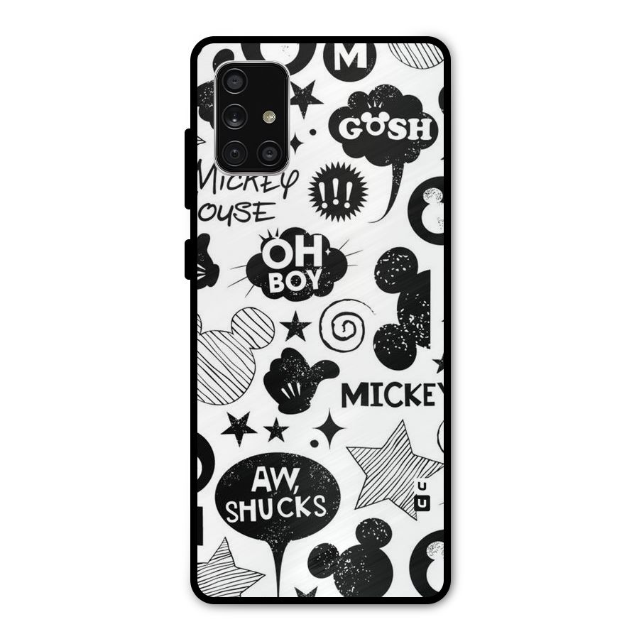 Oh Boy Design Metal Back Case for Galaxy A71