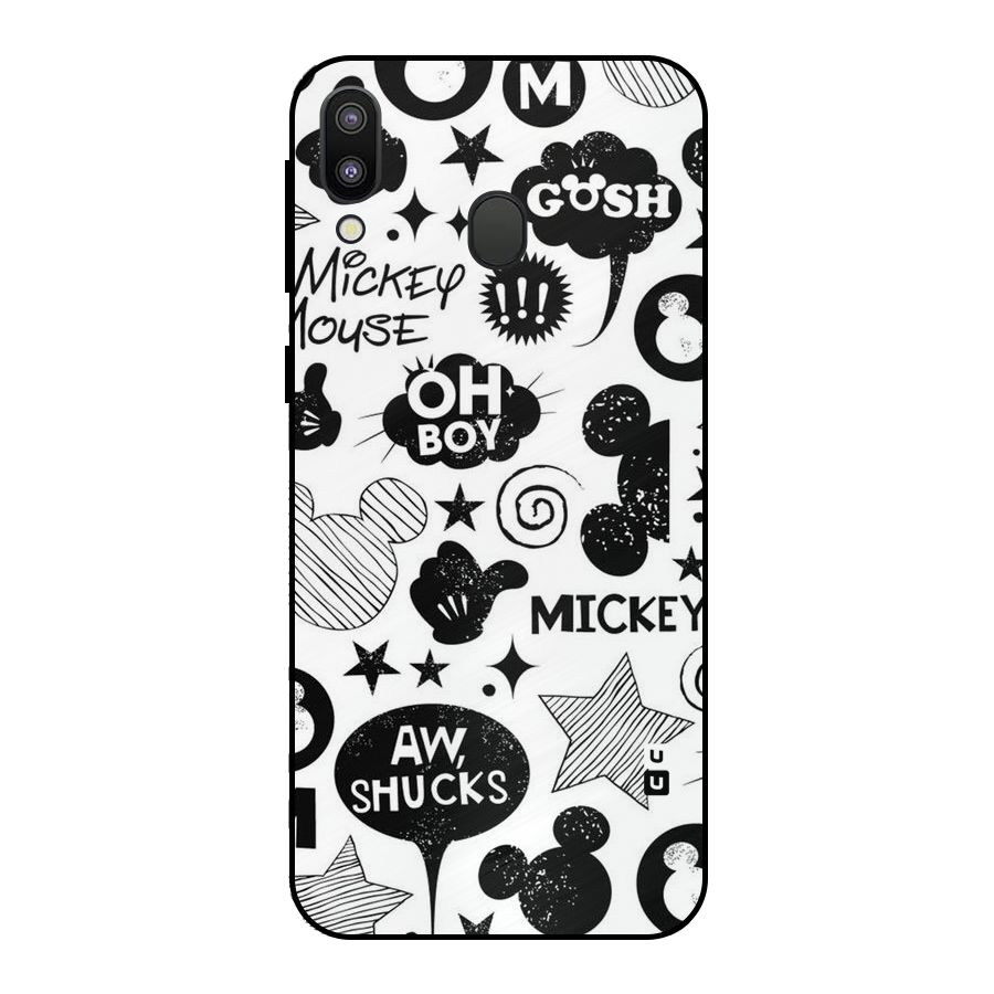 Oh Boy Design Metal Back Case for Galaxy M20