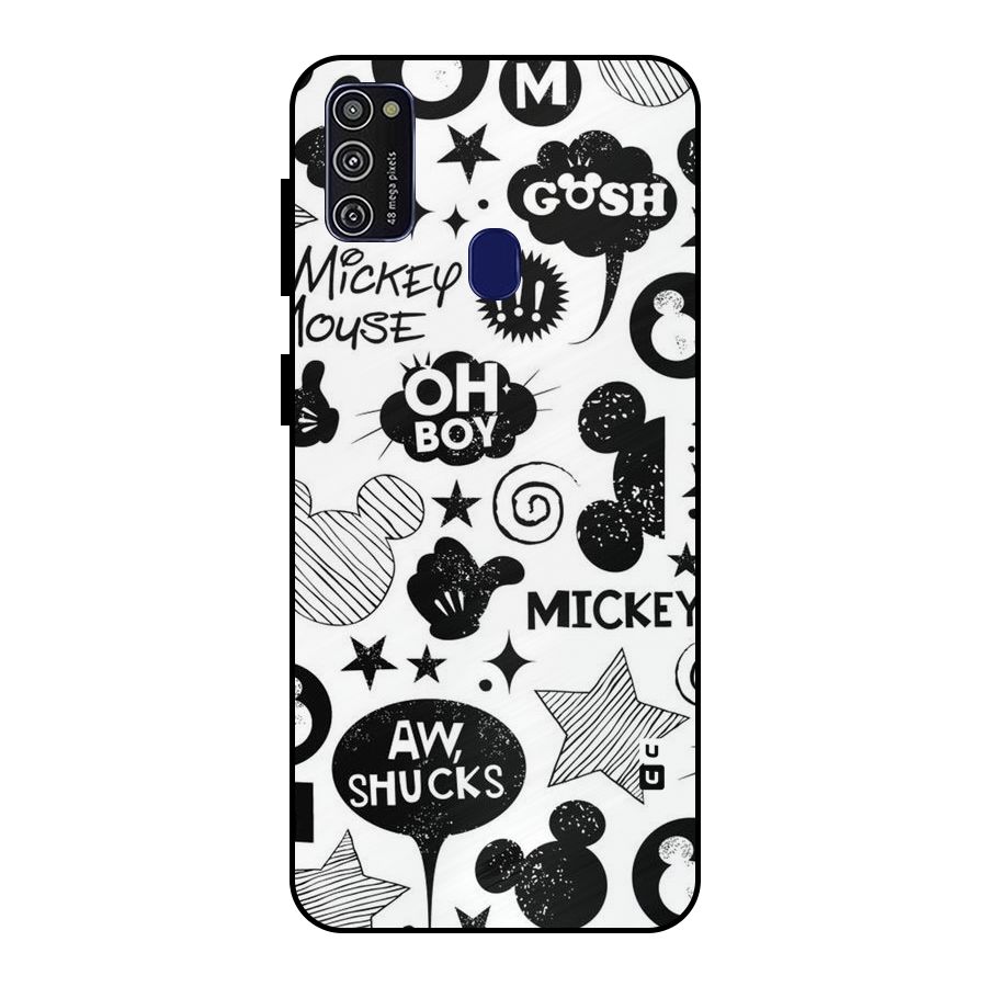 Oh Boy Design Metal Back Case for Galaxy M21