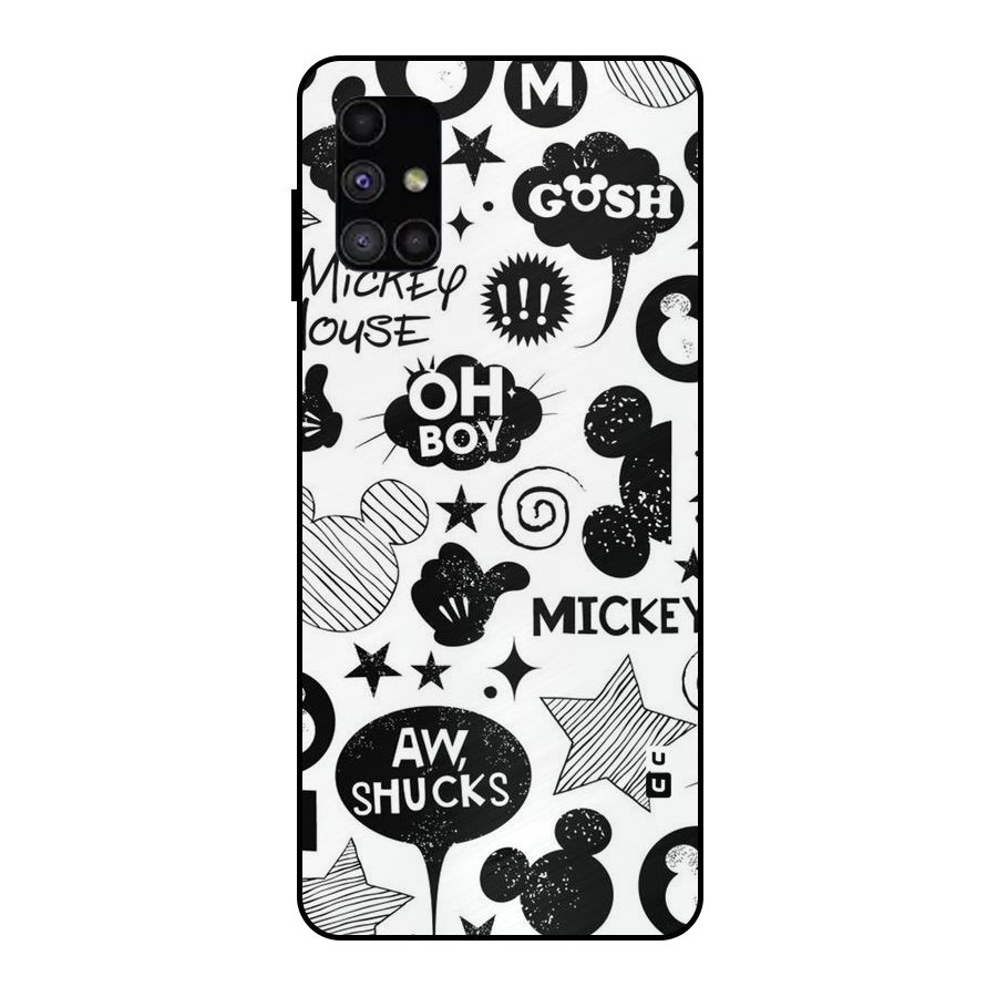 Oh Boy Design Metal Back Case for Galaxy M51