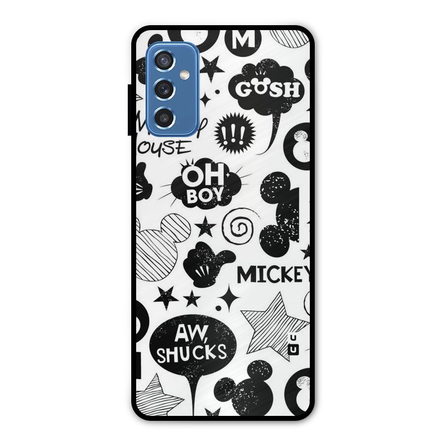 Oh Boy Design Metal Back Case for Galaxy M52 5G