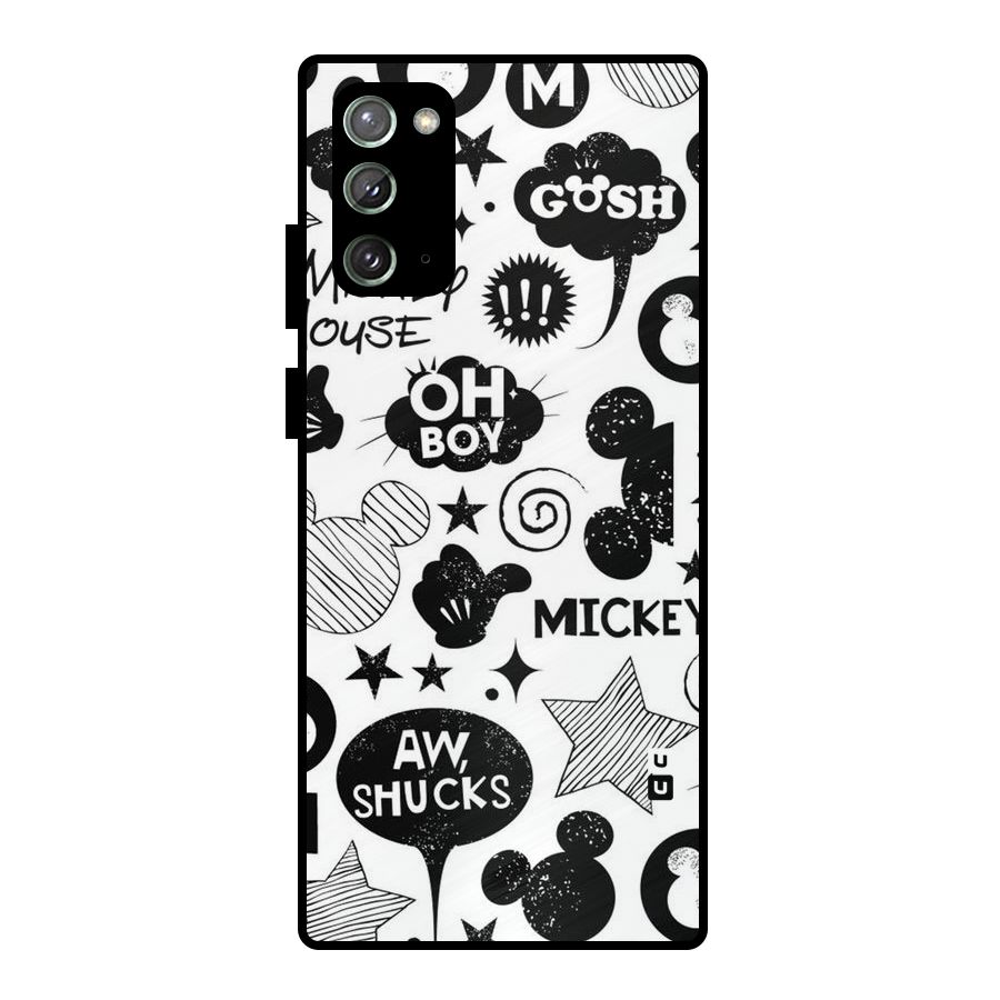 Oh Boy Design Metal Back Case for Galaxy Note 20