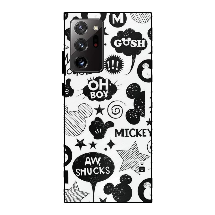 Oh Boy Design Metal Back Case for Galaxy Note 20 Ultra