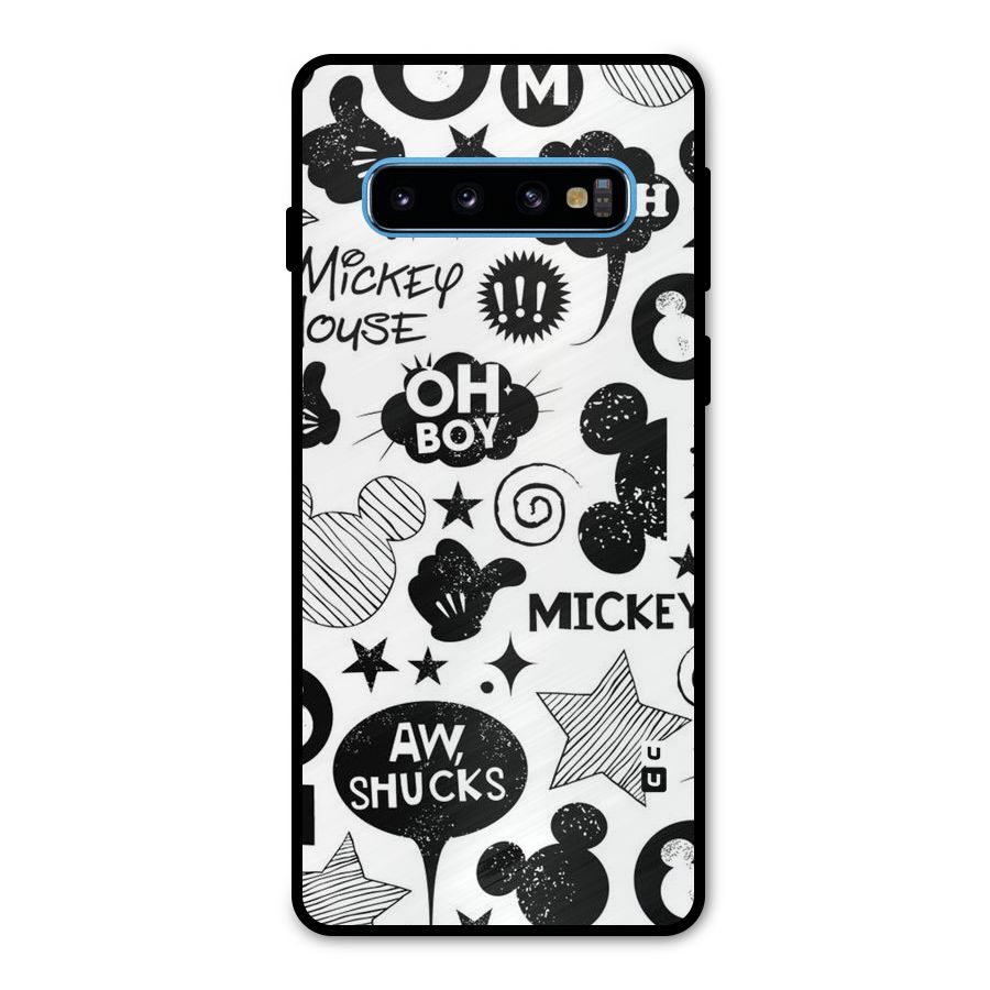 Oh Boy Design Metal Back Case for Galaxy S10
