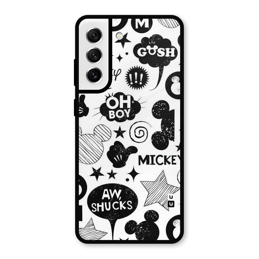 Oh Boy Design Metal Back Case for Galaxy S21 FE 5G