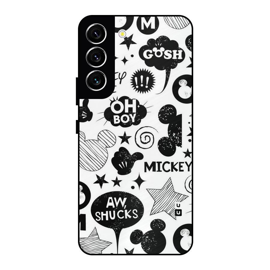Oh Boy Design Metal Back Case for Galaxy S22 5G