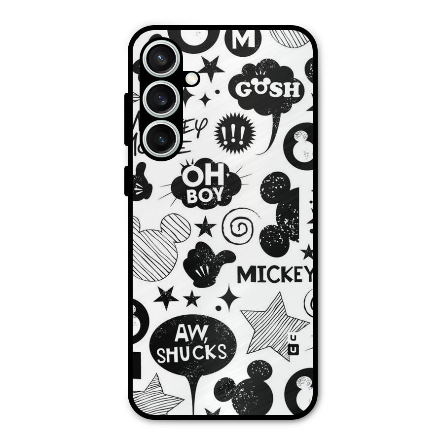 Oh Boy Design Metal Back Case for Galaxy S23 FE