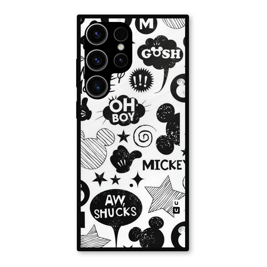 Oh Boy Design Metal Back Case for Galaxy S23 Ultra