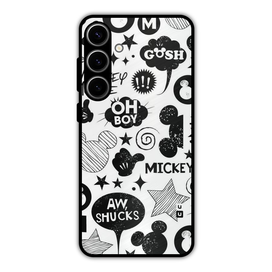 Oh Boy Design Metal Back Case for Galaxy S24 Plus