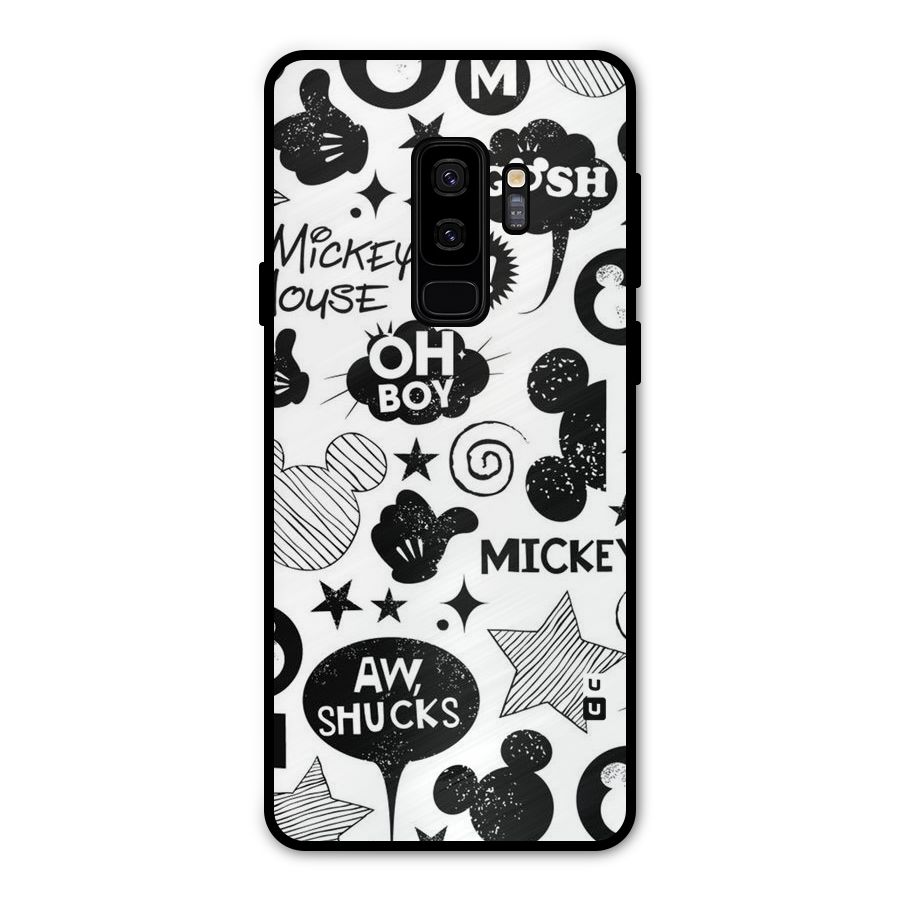 Oh Boy Design Metal Back Case for Galaxy S9 Plus