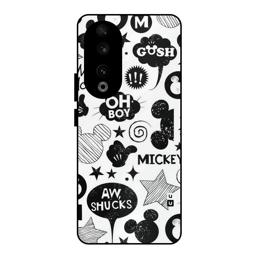 Oh Boy Design Metal Back Case for Honor 90