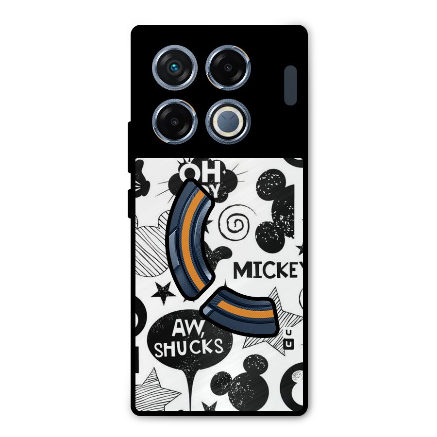 Oh Boy Design Metal Back Case for Infinix GT 20 Pro