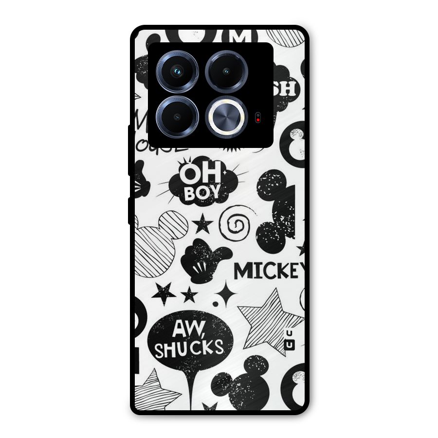 Oh Boy Design Metal Back Case for Infinix Note 40 5G