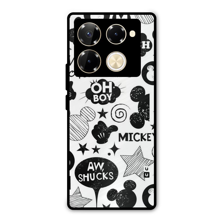 Oh Boy Design Metal Back Case for Infinix Note 40 Pro