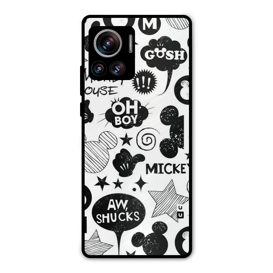 Oh Boy Design Metal Back Case for Motorola Edge 30 Ultra